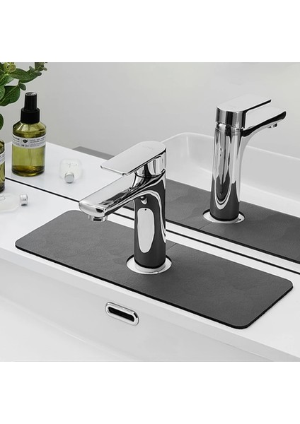S9 Tarzı Musluk Emici Mat Banyo Lavabo Sıçrama Koruması Lavabo Tezgah Koruyucu Yıkanabilir Kurutma Pedleri Mutfak Aksesuarları (Yurt Dışından) fiyatları
