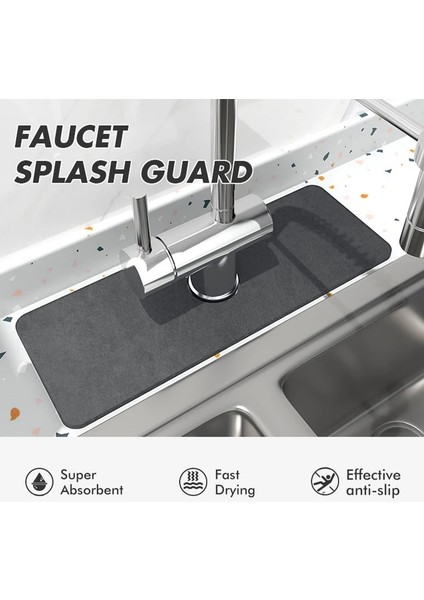 S9 Tarzı Musluk Emici Mat Banyo Lavabo Sıçrama Koruması Lavabo Tezgah Koruyucu Yıkanabilir Kurutma Pedleri Mutfak Aksesuarları (Yurt Dışından) fırsatları