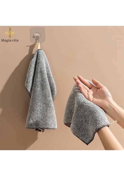 29-29 Tarzı Oft Bambu Mutfak Temizlik Bezi Mikrofiber Havlu Emici Bulaşık Silme Paçavraları Yapışmaz Yağ Ev Işi Havlu Malzemeleri (Yurt Dışından) modelleri