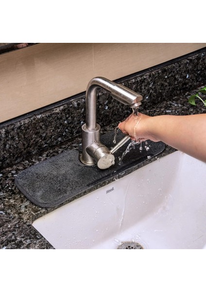 63.5X12.7CM Stili 1 Parça Mutfak Lavabo Sıçrama Mat, Mutfak Banyo Kurutma Için Musluk Sıçrama Yakalayıcı Tezgah Emici Mat (Yurt Dışından) modelleri