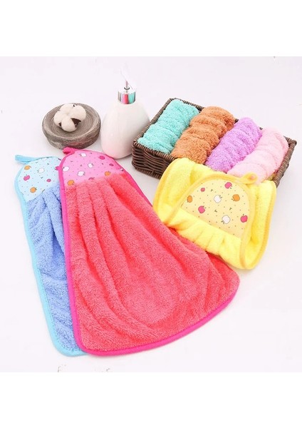 Mavi Stil Mercan Kadife Banyo Malzemeleri Yumuşak El Havlusu Emici Kumaş Bulaşık Bezleri Asılı Kumaş Mutfak Aksesuarları 30*38 cm (Yurt Dışından) fiyatları