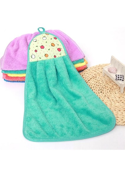 Mavi Stil Mercan Kadife Banyo Malzemeleri Yumuşak El Havlusu Emici Kumaş Bulaşık Bezleri Asılı Kumaş Mutfak Aksesuarları 30*38 cm (Yurt Dışından) fırsatları