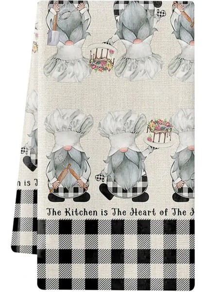 H Tarzı Büyük Mutfak Cüceleri Desen Bulaşık Havlusu Bulaşık Bezi Havlu Kabarık Doku Bulaşıkları Yapmak (Yurt Dışından)