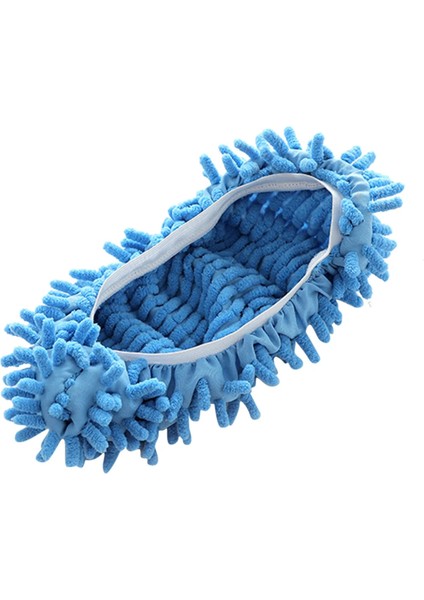 Mavi Stil 1 Adet Çok Fonksiyonlu Ev Temizlik Paspası Kafası Tembel Paspas Ayakkabı Zemin Toz Temizleme Terlik Zemin Mikrofiber Temizleme Aracı (Yurt Dışından)