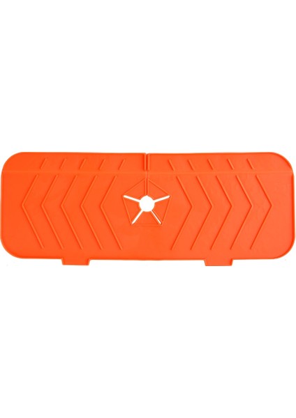 Turuncu Tarzı Silikon Musluk Emici Mat Mutfak Lavabo Sıçrama Koruma Pedi Su Tutucu Damlama Tepsisi Drenaj Kurutma Tezgah Koruma Mat (Yurt Dışından)