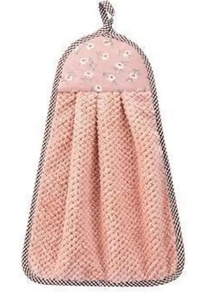 No.1 Stili El Havlusu Asılı Emici Mercan Polar Kalınlaşmış Bulaşık Havlusu Yapışmaz Yağ Kolay Temiz Mutfak Ev Temizlik Araçları (Yurt Dışından)