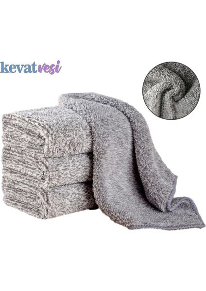 30X30CM Tarzı 1 Bilgisayar Adet Mutfak Temizlik Havlusu Mikrofiber Temizlik Bezi Bulaşık Bezi Emici Yapışmaz Yağ Paçavra Pot Bulaşık Yıkama Bezi (Yurt Dışından)