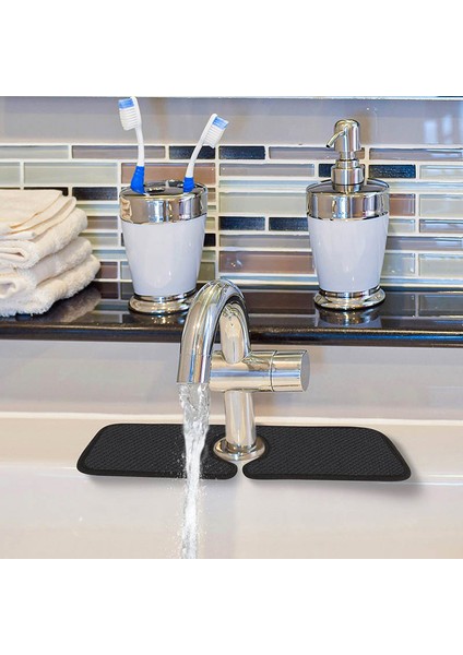 Gri Tarzı 1 Adet Musluk Blackgray Çok Amaçlı Fiber Havlu Sünger Emici Mat Lavabo Drenaj Pedleri Banyo Malzemeleri Temizleme Pedi (Yurt Dışından) indirimleri