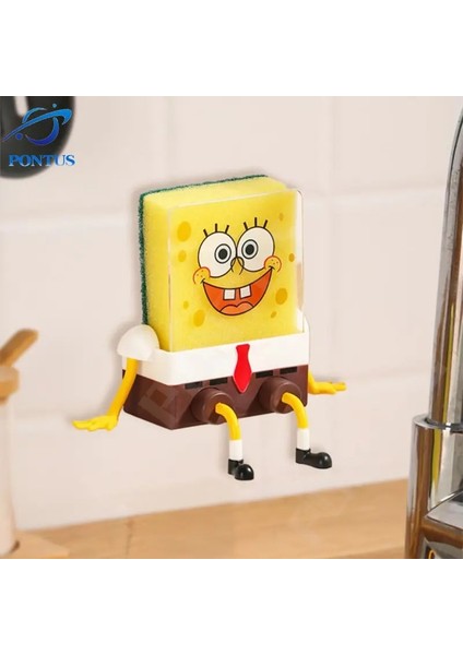 Raf Tarzı Spongebobs Sünger Bulaşık Makinesi Temizleme Süngeri Sihirli Silin Lavabo Drenaj Tutucu Raf Sepeti Ev Tedarik Mutfak Aksesuarları (Yurt Dışından) fiyatları