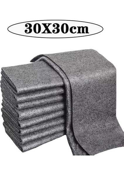 30X30CM Tarzı 1 Parça 5 Adet Kalınlaşmış Sihirli Temizlik Bezi Filigran Yok Cam Silme Bezi Yeniden Kullanılabilir Atuo Pencere Camı Temizlik Bezi Bez Mutfak Havlusu (Yurt Dışından)