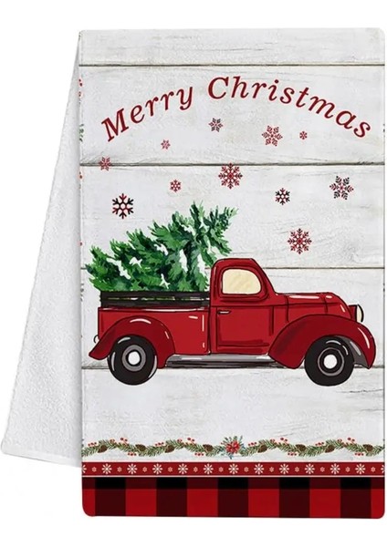 J Tarzı Mükemmel Bulaşık Havlusu Dayanıklı Mikrofiber Mutfak Havlusu Noel Stilleri Tatil Çay Kardan Adam El Havlusu (Yurt Dışından)