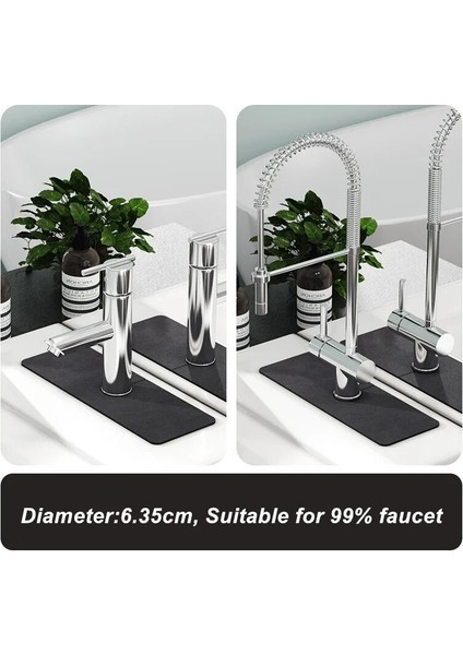 No.9 Stili Mutfak Lavabo Sıçrama Mat, Lavabo Musluğu Sıçrama Catcher Guard Tezgah Su Emici Mat Mutfak Banyo Kurutma Mat (Yurt Dışından) indirimleri