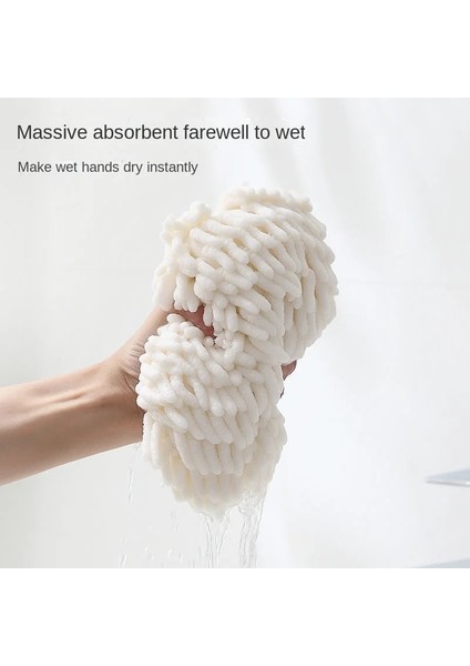 C Tarzı Çabuk Kuruyan Hentbol Şönil Iskandinav Güzel Taze Mutfak Kalınlaşmış Mendil Banyo Çabuk Kuruyan Temizleme Asılı Havlu (Yurt Dışından) indirimleri