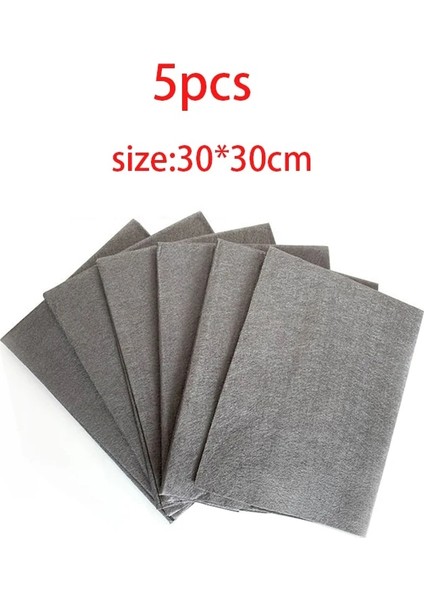 M Tarzı 5 Adet 5 Adet Çok Fonksiyonlu Sihirli Bez Cam Temizleme Bezi Bulaşık Bezi Tüy Bırakmayan Windows Arabalar Mutfak Aynaları Traceless Yeniden Kullanılabilir (Yurt Dışından)