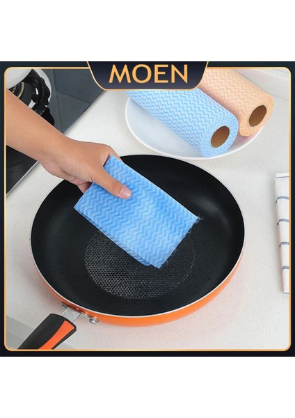 Turuncu Tarzı 50 Parça 1 Rulo Silme Verimli Ölçekli Paçavra Tek Kullanımlık Mutfak Havlusu Dokuma Olmayan Mikrofiber Bezler Dalgalı Temizlik Malzemeleri Mutfak Aksesuarları (Yurt Dışından) fiyatları