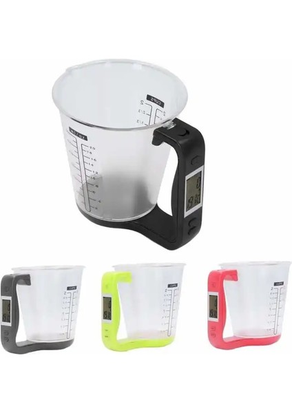 Kırmızı Stil Elektronik Ölçüm Kabı Ölçeği Çıkarılabilir Yerden Tasarruf Kolay Veri Okuma Mutfak Için Elektronik Alet Ölçeği (Yurt Dışından) fiyatları