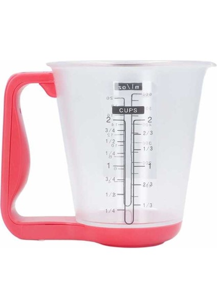 Kırmızı Stil Elektronik Ölçüm Kabı Ölçeği Çıkarılabilir Yerden Tasarruf Kolay Veri Okuma Mutfak Için Elektronik Alet Ölçeği (Yurt Dışından) modelleri