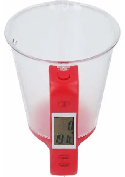 Kırmızı Stil Elektronik Ölçüm Kabı Ölçeği Çıkarılabilir Yerden Tasarruf Kolay Veri Okuma Mutfak Için Elektronik Alet Ölçeği (Yurt Dışından) indirimleri