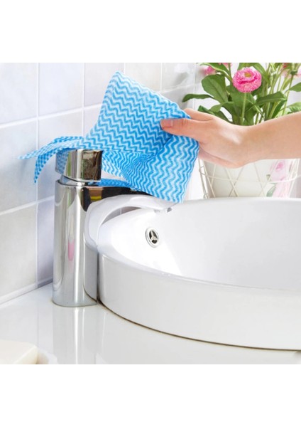 Turuncu Tarzı 50 Parça 1 Rulo Silme Verimli Ölçekli Paçavra Tek Kullanımlık Mutfak Havlusu Dokuma Olmayan Mikrofiber Bezler Dalgalı Temizlik Malzemeleri Mutfak Aksesuarları (Yurt Dışından) modelleri
