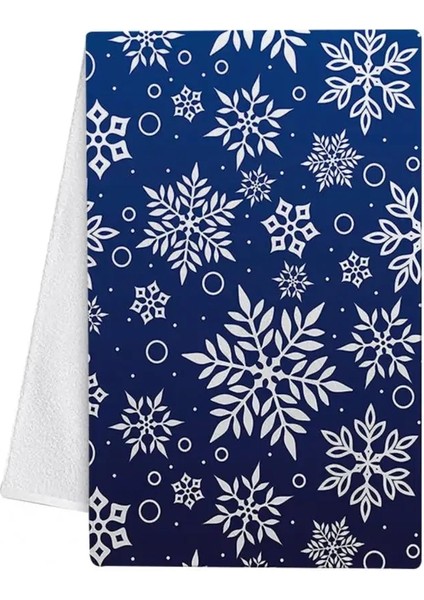 B Tarzı Mükemmel Bulaşık Havlusu Dayanıklı Mikrofiber Mutfak Havlusu Noel Stilleri Tatil Çay Kardan Adam El Havlusu (Yurt Dışından)