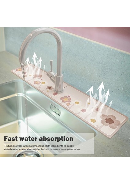 F Tarzı Lavabo Musluğu Tahliye Pedi Polyester Kauçuk Lavabo Sıçrama Yakalayıcı Sıçramaya Dayanıklı Güçlü Su Emme Banyo Mutfak Aletleri (Yurt Dışından) fiyatları