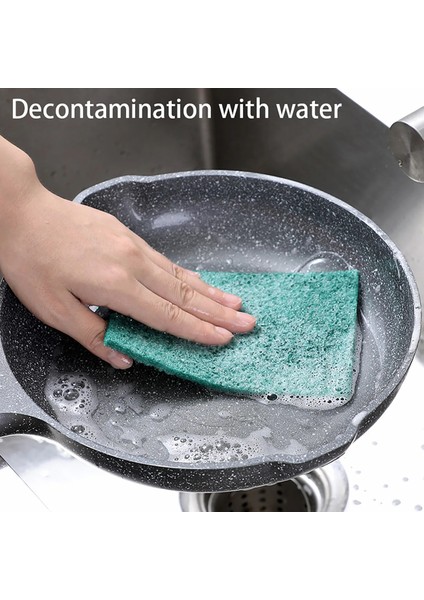 Bir Stil 5 Adet Yeşil Sünger Ovma Pedi Mutfak Kase Bulaşık Yıkama Temiz Fırçalama Temizleme Pedleri Ev Yıkama Malzemeleri Aksesuarları (Yurt Dışından) modelleri