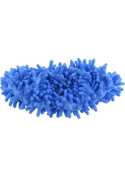Mavi Stil No.1 Boyutu Çok Işlevli Zemin Toz Temizleme Terlik Ayakkabı Tembel Paspas Ayakkabı Ev Zemin Temizleme Mikro Fiber Temizleme Ayakkabısı (Yurt Dışından)