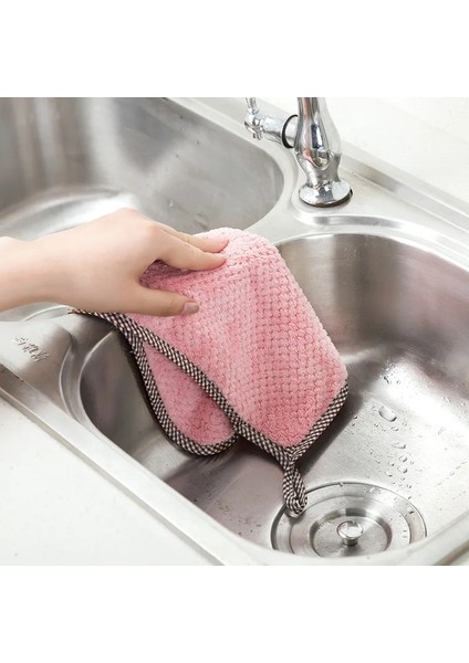 Çikolata Tarzı 3 Adet Süper Emici Mikrofiber Mutfak Bulaşık Bezi Yüksek Verimli Sofra Ev Temizlik Havlusu Mutfak Araçları Gadget'lar Cosina (Yurt Dışından) fırsatları