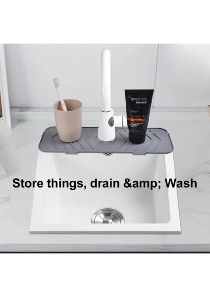 Turuncu Tarzı Lavabo Tahliye Pedi Arkasında Musluk Sıçrama Koruma Banyo Musluk Su Tutucu Mat Musluk Mat Mutfak Lavabo Mutfak Aksesuarları (Yurt Dışından) fiyatları