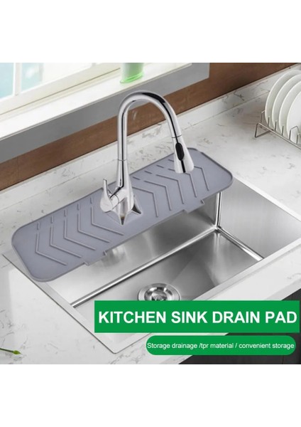 Turuncu Tarzı Lavabo Tahliye Pedi Arkasında Musluk Sıçrama Koruma Banyo Musluk Su Tutucu Mat Musluk Mat Mutfak Lavabo Mutfak Aksesuarları (Yurt Dışından) fırsatları