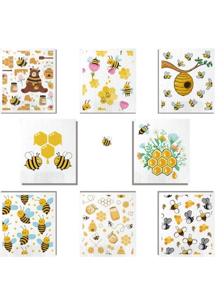 No.4 Stili 17.5X21CM Et Mutfak Havlusu Bulaşık Temizleme Bezi Mikrofiber Havlu Parlak Renkli Baskılı Çay Havluları Pişirme Araçları Mutfak Decoracion (Yurt Dışından) modelleri