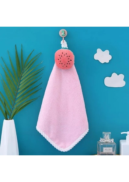 Stil4 Tarzı Sıcak El Havlusu Ev Sevimli Emici Mutfak Havlusu Tembel Bez Silme Havlusu Düz Renk Çocuk El Havlusu (Yurt Dışından)