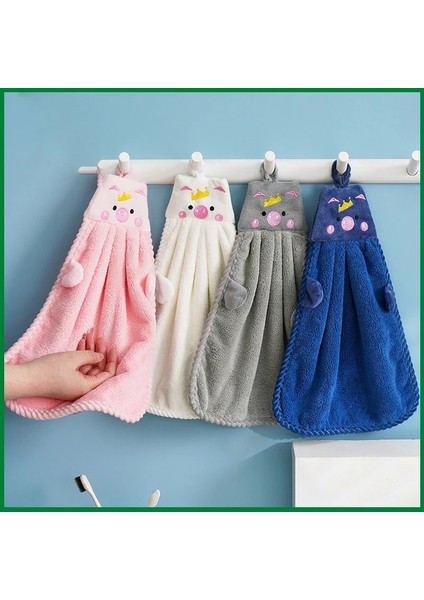 Stil4 Tarzı Sıcak El Havlusu Ev Sevimli Emici Mutfak Havlusu Tembel Bez Silme Havlusu Düz Renk Çocuk El Havlusu (Yurt Dışından) indirimleri