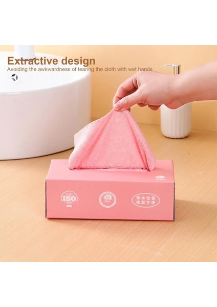 Pembe Tarzı Bulaşık Havlusu Çıkarılabilir Tasarım Çok Amaçlı Leke Çıkarıcı Tezgah Üstü Bez Yıkama Havlusu Temizleme Bezi Mutfak Aksesuarları (Yurt Dışından) fiyatları