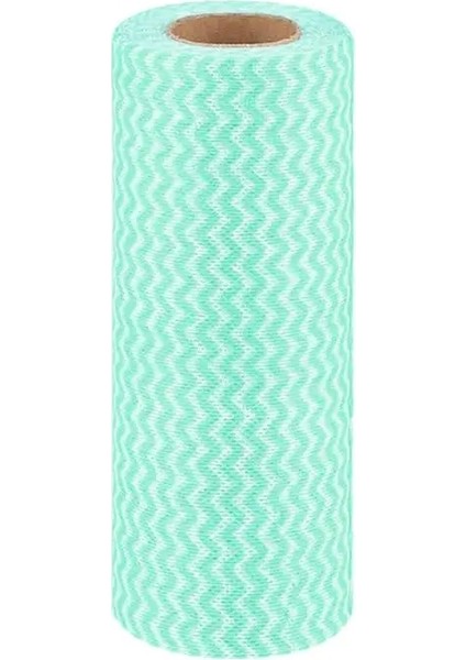 Yeşil Stil 50 Parça Droroll Tek Kullanımlık Mutfak Temizlik Bezi Dokunmamış Paçavra Silme Ovma Pedi Bulaşık Bezi Banyo Temizlik Bezi (Yurt Dışından)