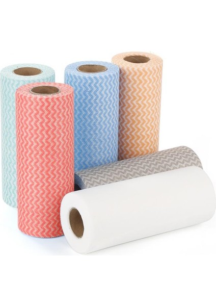 Yeşil Stil 50 Parça Droroll Tek Kullanımlık Mutfak Temizlik Bezi Dokunmamış Paçavra Silme Ovma Pedi Bulaşık Bezi Banyo Temizlik Bezi (Yurt Dışından) indirimleri