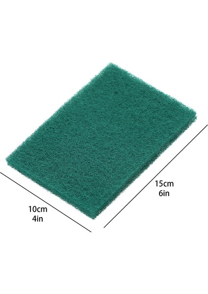 Bir Stil 10 Adet Yeşil Sünger Ovma Pedi Mutfak Kase Bulaşık Yıkama Temiz Fırçalama Temizleme Pedleri Ev Yıkama Malzemeleri Aksesuarları (Yurt Dışından)