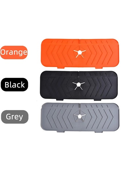 Turuncu Tarzı Mutfak Silikon Musluk Mat Lavabo Sıçrama Koruma Musluk Drenaj Mat Kurutma Pedi Mutfak Banyo Tezgahı Koruma Mat 3 Renk (Yurt Dışından) fırsatları