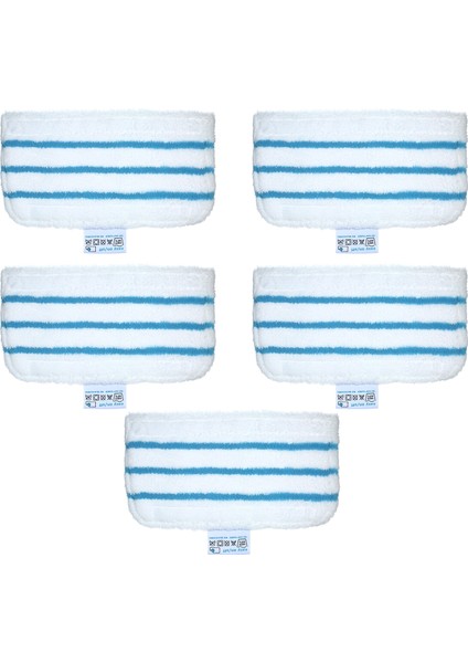 5 Adet Tarzı Adet Mikrofiber Paspas Pedleri Yıkanabilir Paspas Bezi Ped Buharlı Paspas Banyo Oturma Odası Temizleme Araçları Aksesuarları (Yurt Dışından)