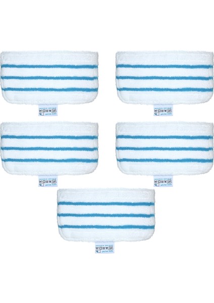 5 Adet Tarzı Adet Mikrofiber Paspas Pedleri Yıkanabilir Paspas Bezi Ped Buharlı Paspas Banyo Oturma Odası Temizleme Araçları Aksesuarları (Yurt Dışından)
