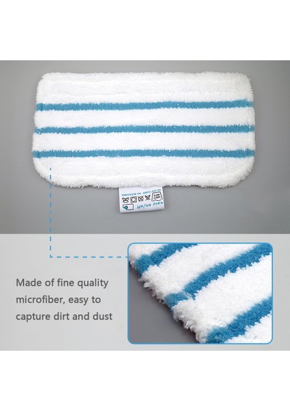 5 Adet Tarzı Adet Mikrofiber Paspas Pedleri Yıkanabilir Paspas Bezi Ped Buharlı Paspas Banyo Oturma Odası Temizleme Araçları Aksesuarları (Yurt Dışından)
