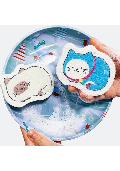 M Tarzı Sevimli Mutfak Bulaşık Süngeri Temizleme Ovma Pedi Sıkıştırılmış Odun Hamuru Sünger Bulaşık Bezleri Pot Kase Temizleme Araçları Silin (Yurt Dışından) fiyatları