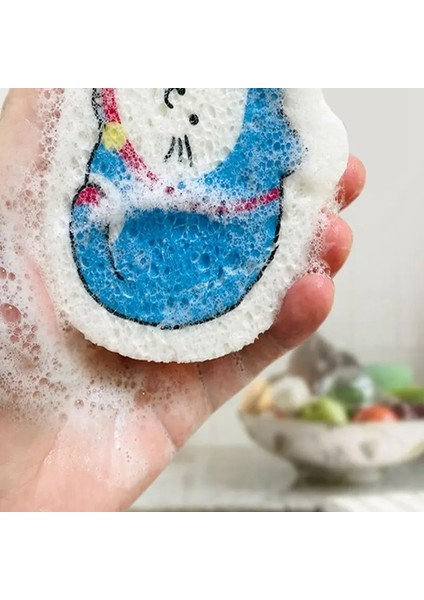 M Tarzı Sevimli Mutfak Bulaşık Süngeri Temizleme Ovma Pedi Sıkıştırılmış Odun Hamuru Sünger Bulaşık Bezleri Pot Kase Temizleme Araçları Silin (Yurt Dışından) fırsatları