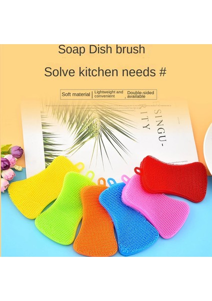 No.1 Stili Çok Amaçlı Temizleme Fırçası Çok Fonksiyonlu Bulaşık Fırçası Yumuşak Bulaşık Yıkama Ovucu Yeniden Kullanılabilir Temizleme Fırçaları (Yurt Dışından) fırsatları