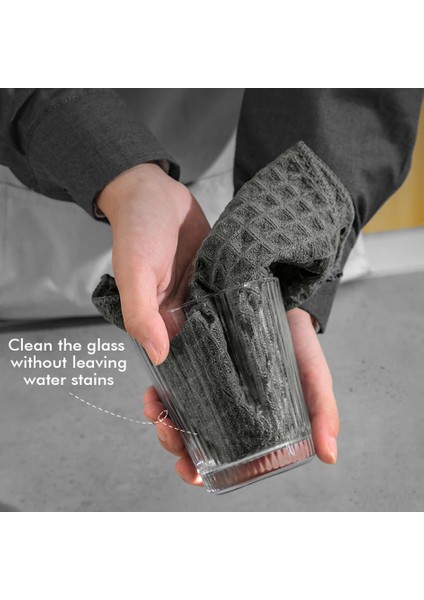 Siyah Stil Barista Mikrofiber Bez Kahve Makinesi Temizleme Havlusu Bar Mendil Emici Kare Havlu Kahve Temizleme Araçları Adet (Yurt Dışından)