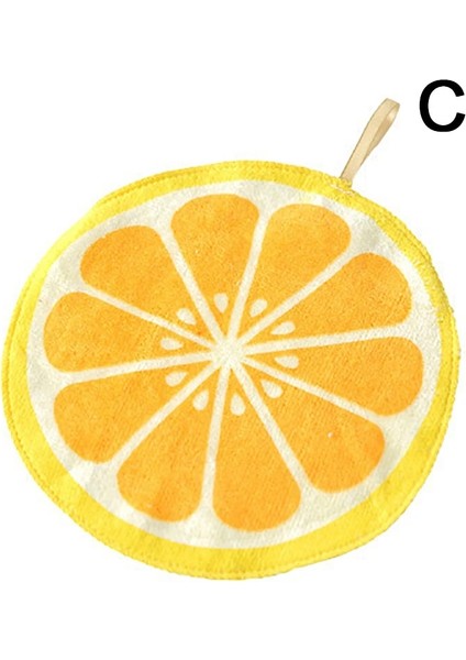 C Tarzı 1 Adet Karikatür Havlu Yumuşak Peluş Sevimli Meyve Desen Asılı Banyo Havlusu Mutfak Banyo Malzemeleri Çocuk Çocuk Eşyaları (Yurt Dışından)