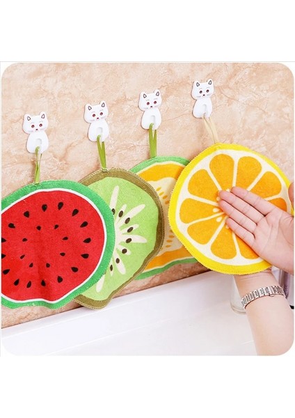 C Tarzı 1 Adet Karikatür Havlu Yumuşak Peluş Sevimli Meyve Desen Asılı Banyo Havlusu Mutfak Banyo Malzemeleri Çocuk Çocuk Eşyaları (Yurt Dışından) fiyatları