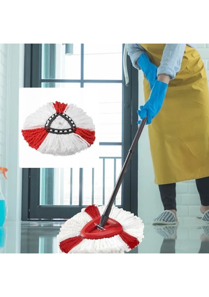 Yeşil Tarzı 1 Paket Paspas Yedek Kafa Mikrofiber Paspas Yedekler Paspas Yedek Kafaları Vileda O-Sedir Kolay Temizlik Paspas Kafası (Yurt Dışından)