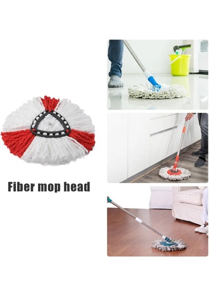 Yeşil Tarzı 1 Paket Paspas Yedek Kafa Mikrofiber Paspas Yedekler Paspas Yedek Kafaları Vileda O-Sedir Kolay Temizlik Paspas Kafası (Yurt Dışından)