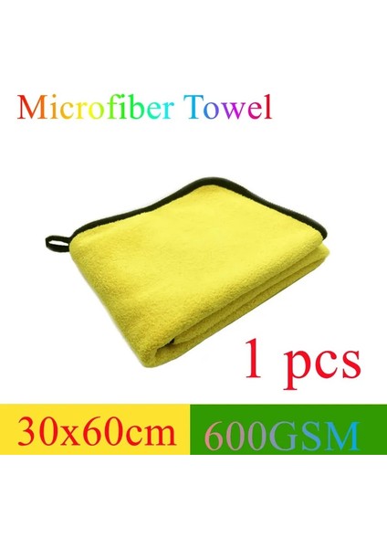 30X60CM-1 Adet Tarzı Mikrofiber Handdoek Oto Mikrofiber Doek Wassen Handdoek Mikrofiber Schoonmaakdoekje Wasstraat Drogen Handdoek Oto Detaylandırma (Yurt Dışından)